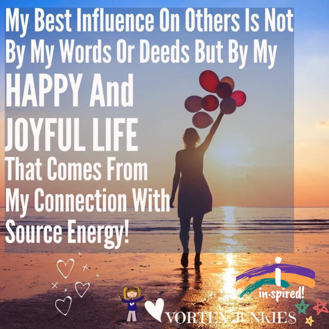 COFFEE WITH SOURCE 2/6/23☕️✨💜 YOUR BEST INFLUENCE ON OTHERS IS LIVING YOUR HAPPY & JOYFUL L