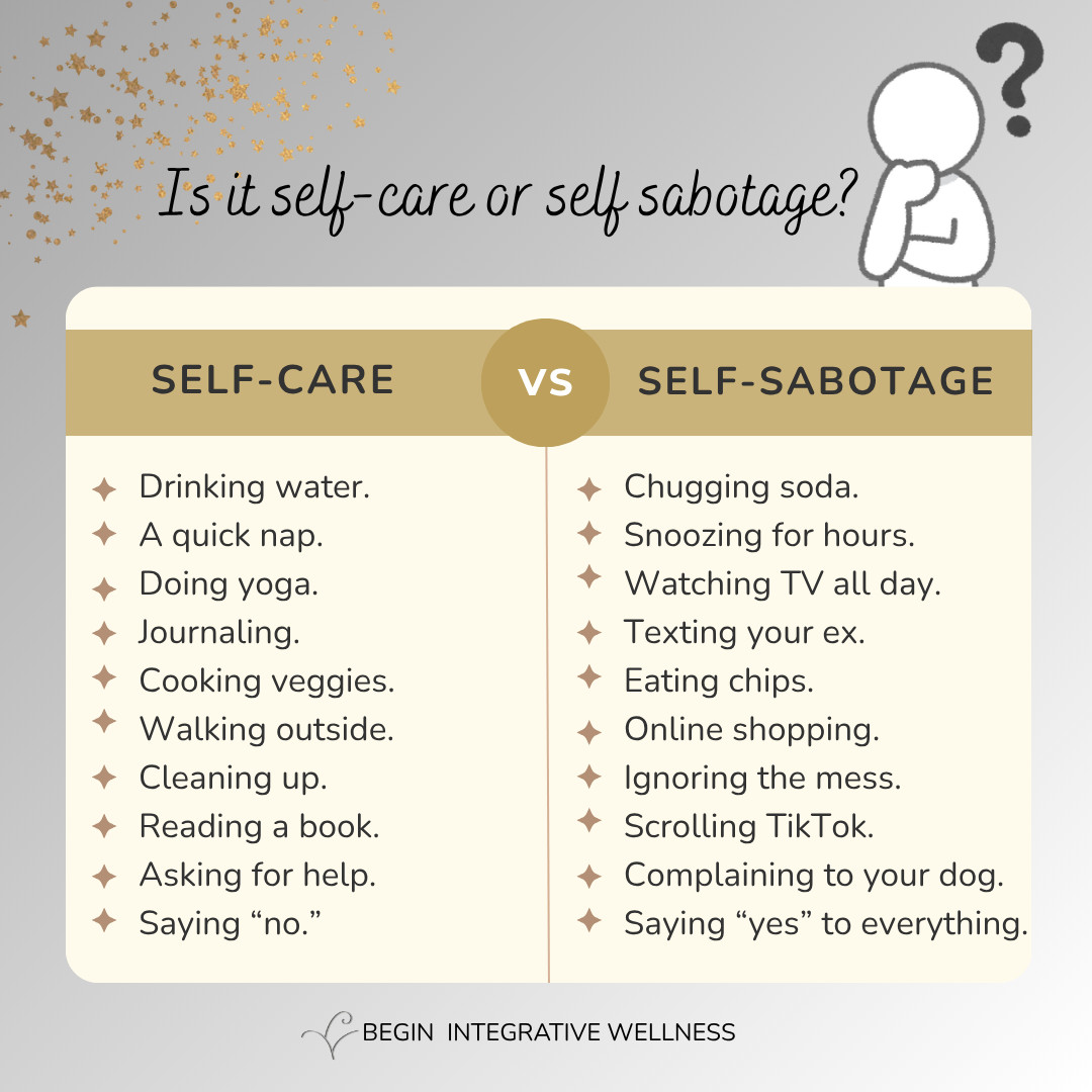 Self-Care vs. Self-Sabotage: Navigating the Modern Wellness Maze