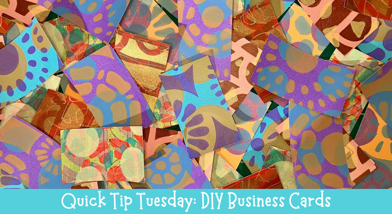 Make Your Own Gel-Printed Business Cards