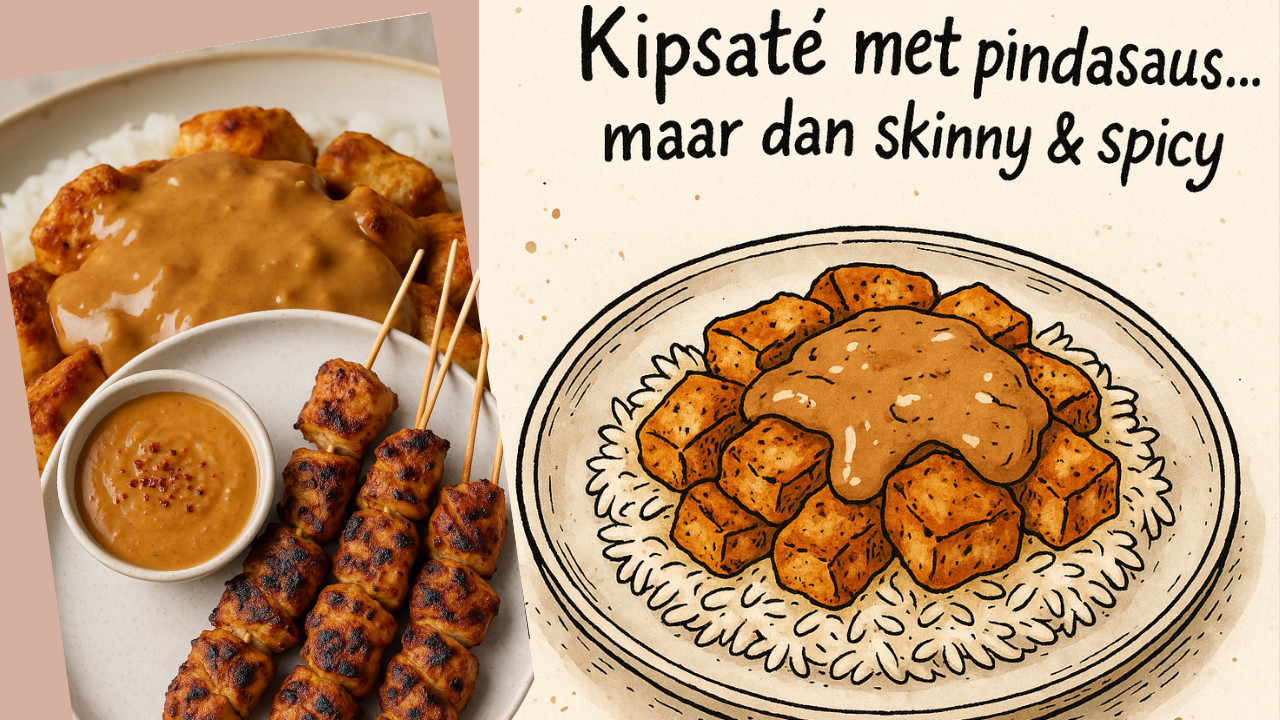 Gezonde kipsaté met pindasaus (zonder pakjes!) – snel, mager en zó lekker