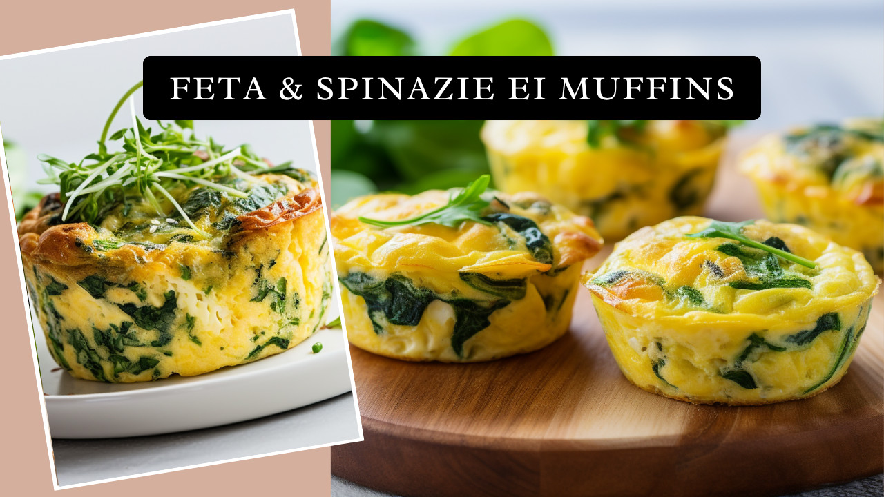 Feta Spinazie Eimuffins – Eiwitrijke Mealprep voor een Snelle en Gezonde Lunch