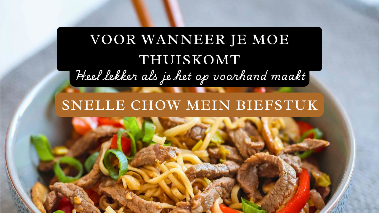 Snelle Biefstuk Chow Mein