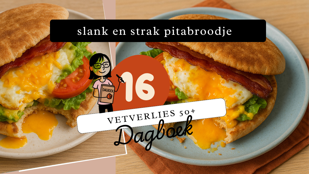 Vetverlies 50+ Dagboek - Dag 16 : Eiwitrijke sandwich