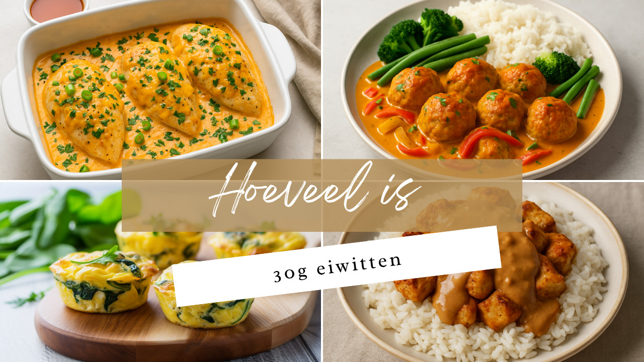 Hoeveel is 30 gram eiwit eigenlijk?!  