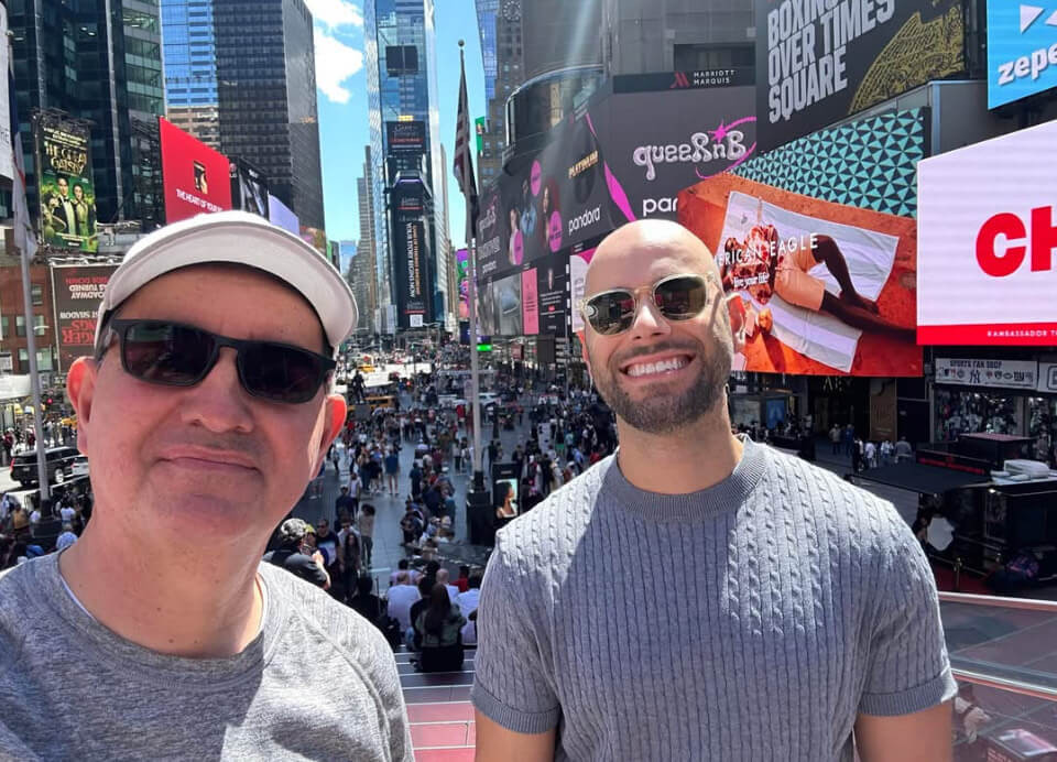 From NYC with love: Don't wait to cherish your spouse.