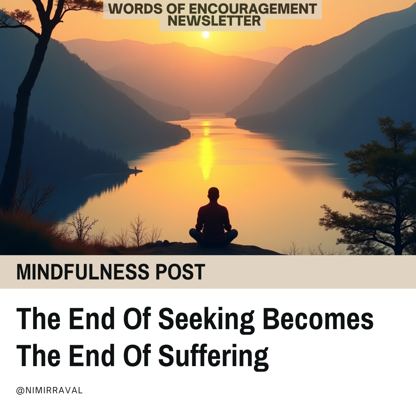 Embrace the Now: How Ceasing the Search Silences Suffering