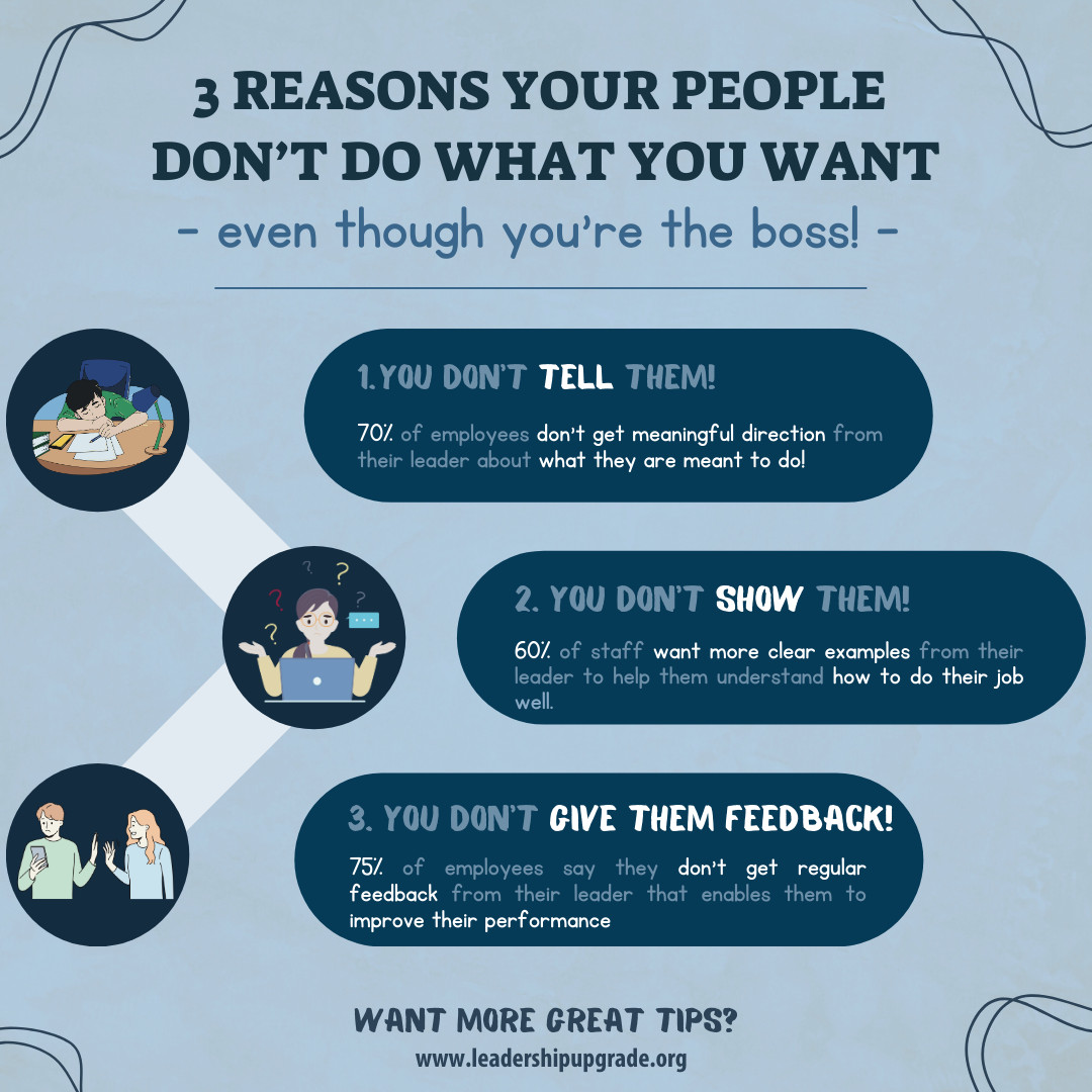 Why Your People Don't Do What You Want - even though you're the boss!