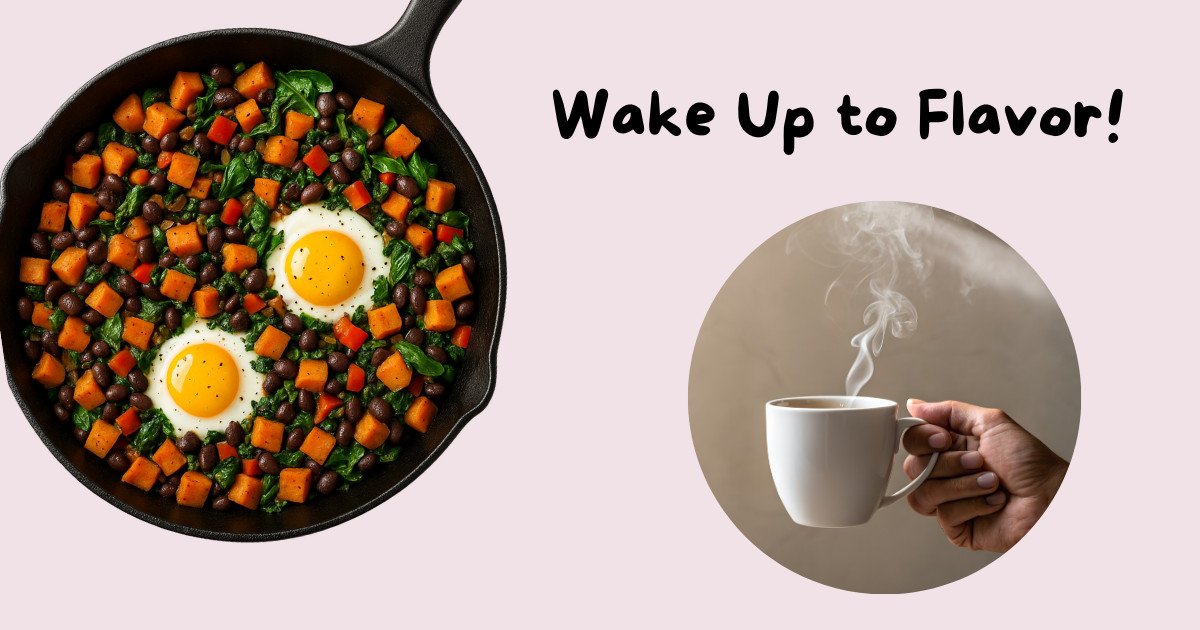 Wake Up To Flavor: Sweet Potato and Black Bean Breakfast Hash