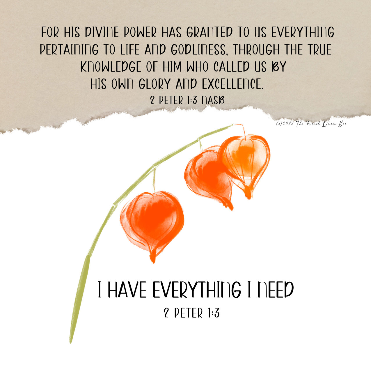 I have everything I need