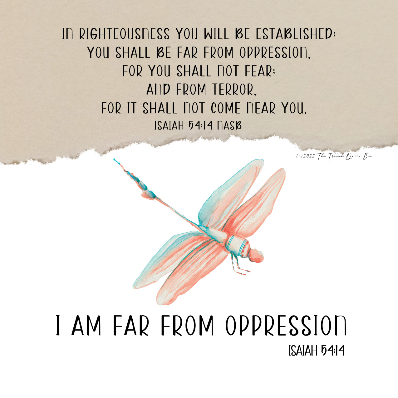 I am far from oppression