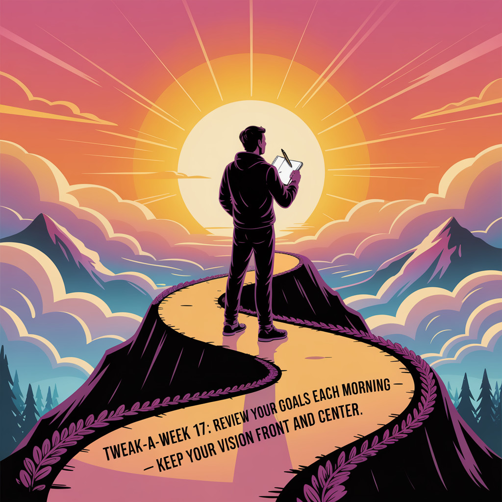 Tweak-A-Week: Tweak 17: Review Your Goals Each Morning – Keep Your Vision Front and Center