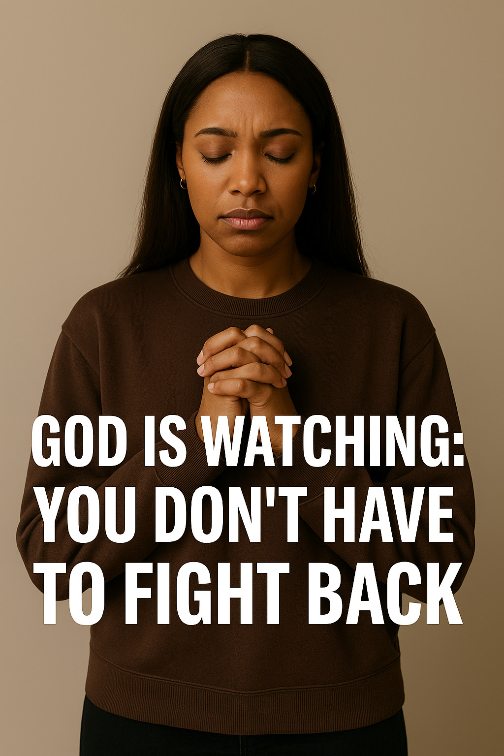God Is Watching: You Don’t Have to Fight Back