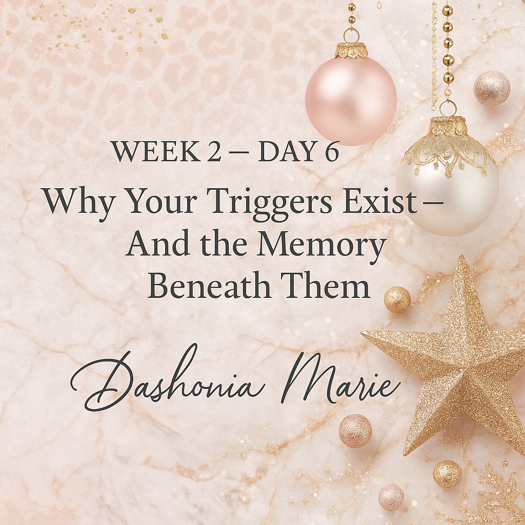 WEEK 2 — DAY 6 Why Your Triggers Exist — And the Memory Beneath Them