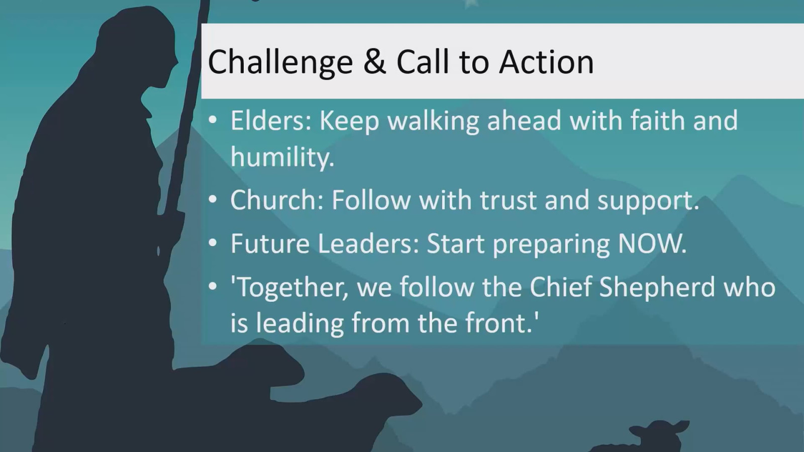 Leading From the Front