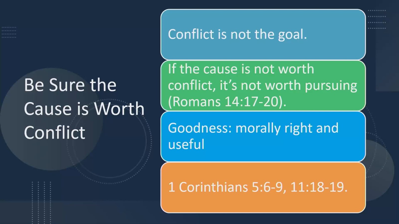 Class:  Living in Sin After Baptism-Helping New Disciples