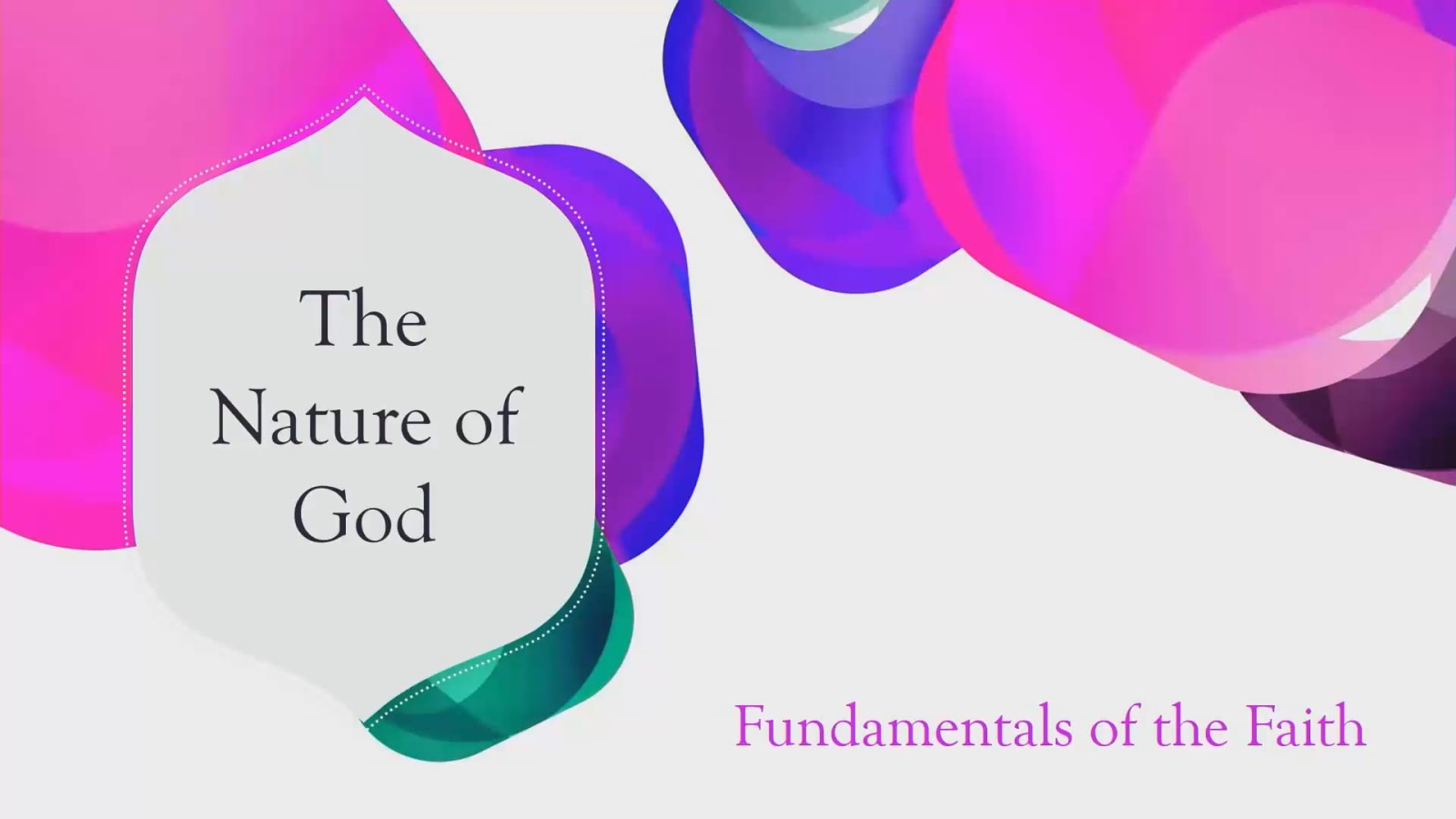 The Nature of God