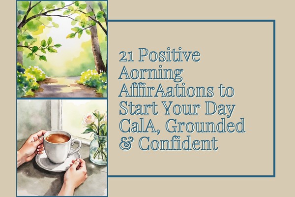 21 Positive Morning Affirmations to Start Your Day Calm, Grounded & Confident