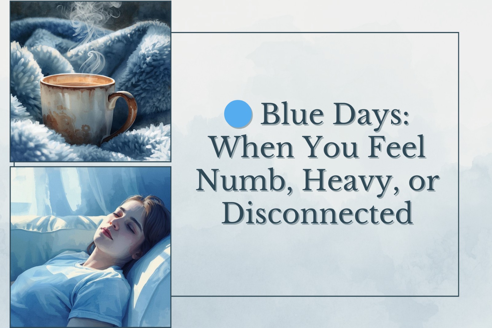 🔵 Blue Days: When You Feel Numb, Heavy, or Disconnected