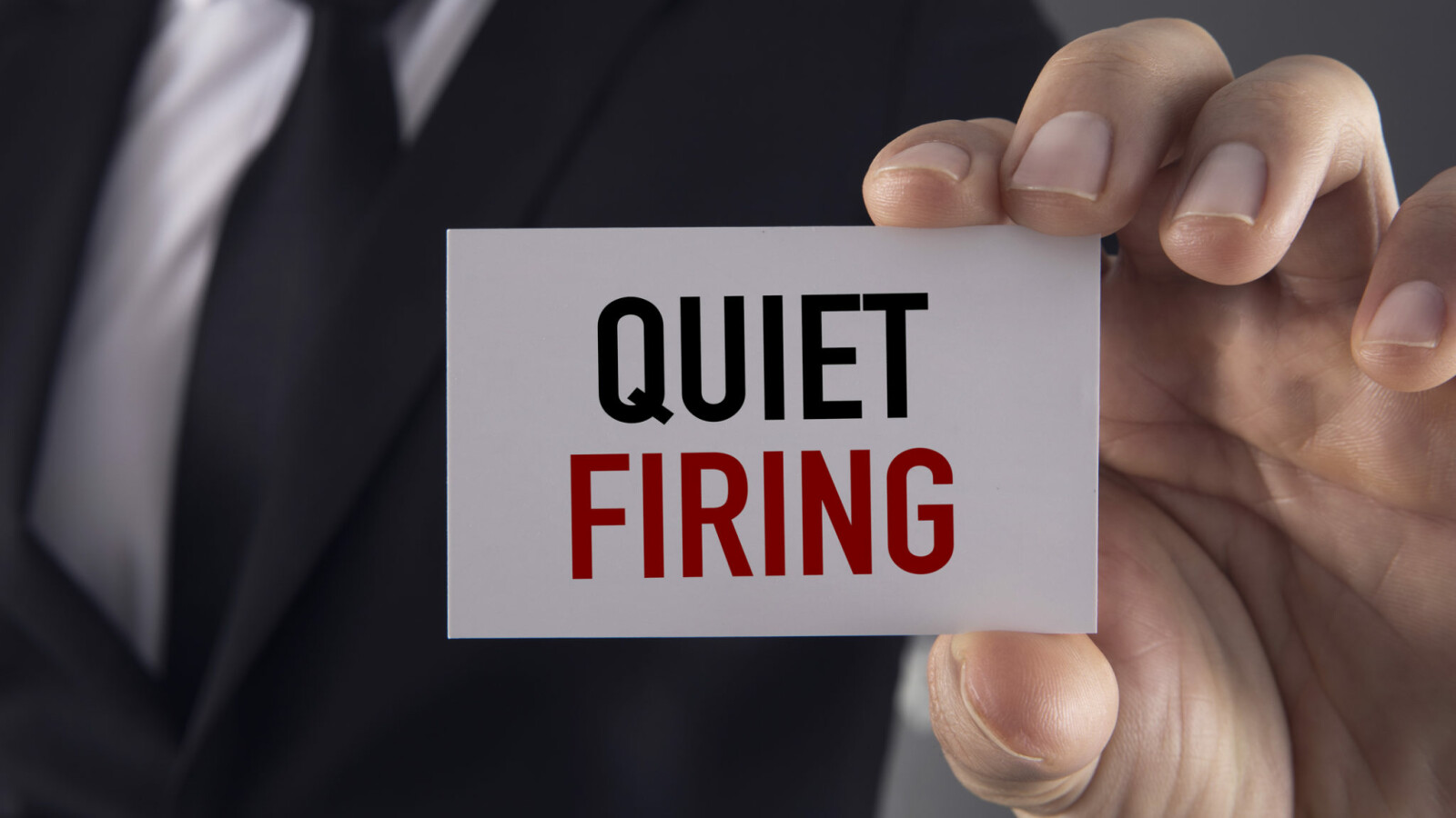 ARE YOU BEING QUIET FIRED?