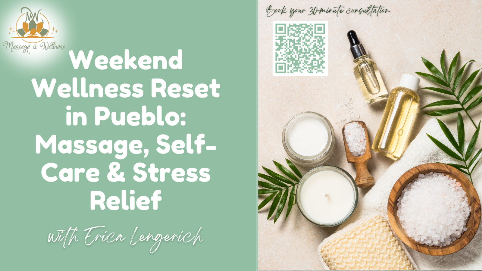 Weekend Wellness Reset in Pueblo: Massage, Self-Care & Stress Relief with Erica Lengerich